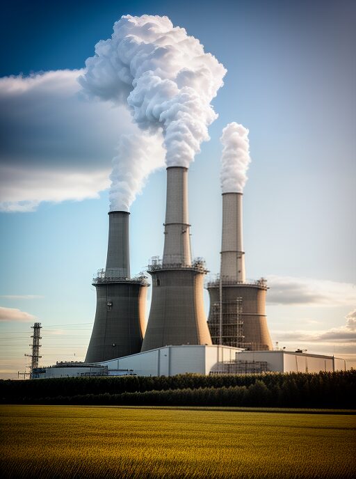 Power Plant Power plant with renewable energy sources.